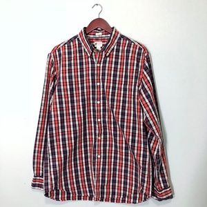 J. Crew Men's plaid button down shirt